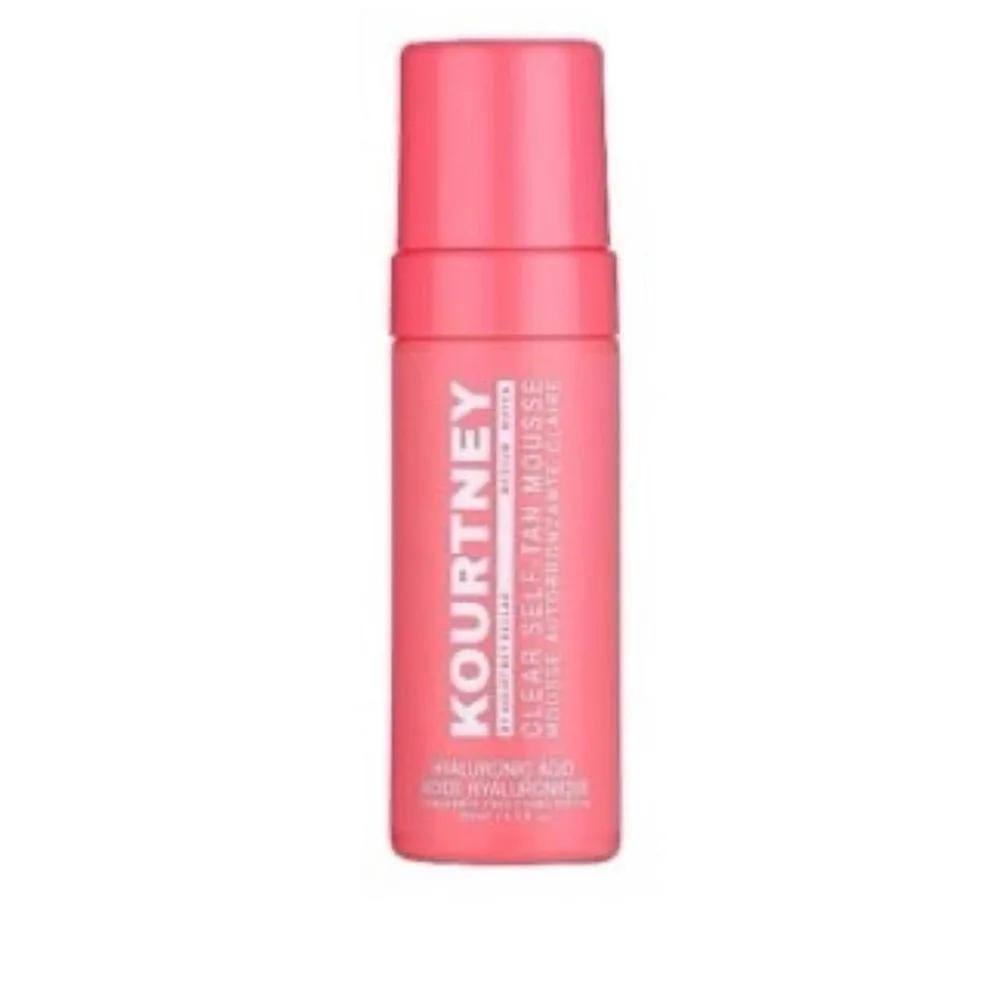 Kourtney Kardashian clear self-tanning mousse in medium shade #selftanning